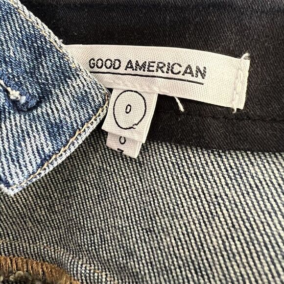 Good American Snap To It Button Front Denim Dress - Picture 7 of 8